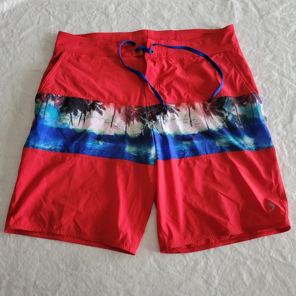 Reel Legends Men's Board Shorts Mariner Size 38 Red